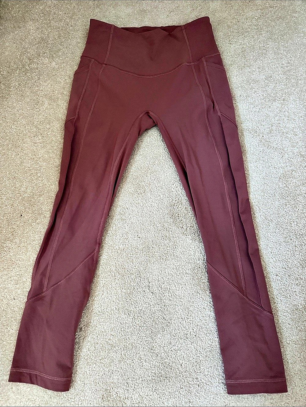 lululemon Wunder Train High-Rise Crop with Pockets 23" Leggings - Size Medium